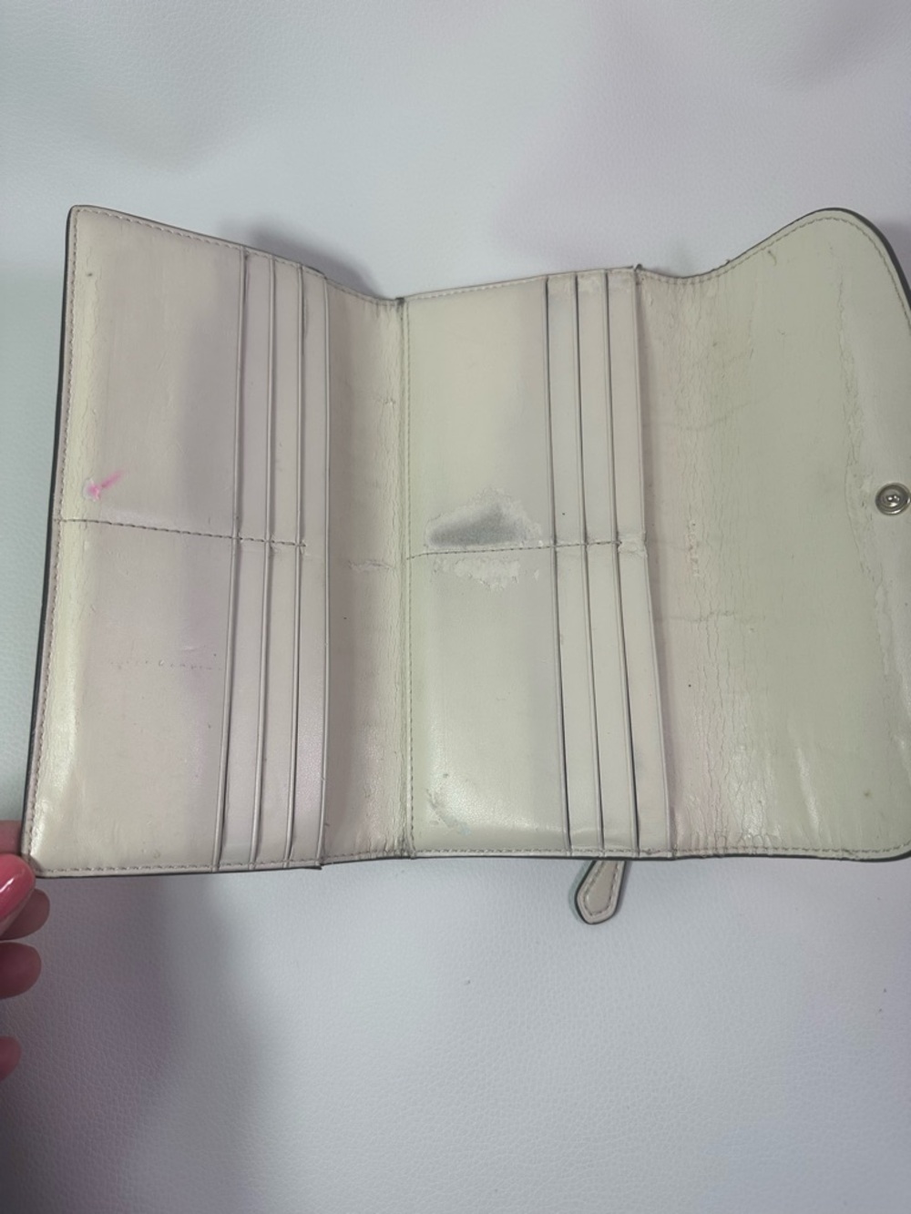 Pre-owned Coach Leather Zip/Fold/Snap Card Wallet - Picture 3 of 3